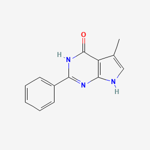 5-Methyl-2-phenyl-3,7-dihydropyrrolo[2,3-d]pyrimidin-4-one