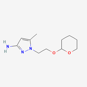 5-methyl-1-[2-(tetrahydro-2H-pyran-2-yloxy)ethyl]-1H-pyrazol-3-amine