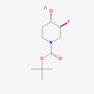 molecular formula C10H18FNO3 B1388164 叔丁基 (3S,4S)-3-氟-4-羟基哌啶-1-羧酸酯 CAS No. 1174020-44-0