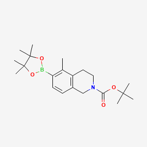 1,1-dimethylethyl 5-methyl-6-(4,4,5,5-tetramethyl-1,3,2-dioxaborolan-2-yl)-3,4-dihydro-2(1H)-isoquinolinecarboxylate