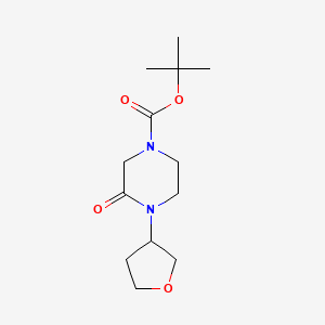 Tert-butyl 3-oxo-4-(oxolan-3-yl)piperazine-1-carboxylate