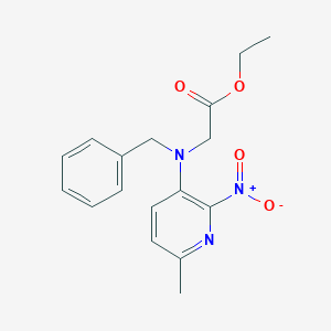 Ethyl 2-[benzyl-(6-methyl-2-nitropyridin-3-yl)amino]acetate