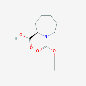 molecular formula C12H21NO4 B1388167 (R)-1-Boc-azepane-2-carboxylic acid CAS No. 1227926-67-1