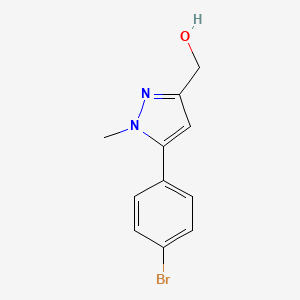 [5-(4-Bromophenyl)-1-methylpyrazol-3-yl]methanol