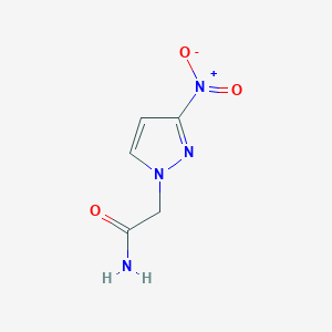 molecular formula C5H6N4O3 B1388168 2-(3-nitro-1H-pyrazol-1-yl)acetamide CAS No. 1003011-27-5