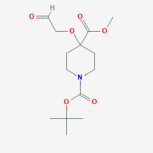 1-Tert-butyl 4-methyl 4-(2-oxoethoxy)piperidine-1,4-dicarboxylate