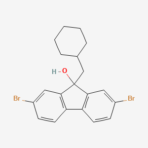 2,7-Dibromo-9-(cyclohexylmethyl)fluoren-9-ol