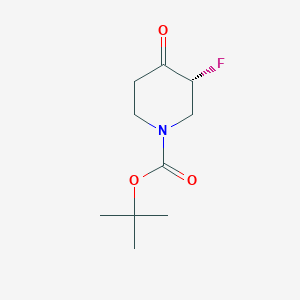 molecular formula C10H16FNO3 B1388170 tert-butyl (3R)-3-fluoro-4-oxopiperidine-1-carboxylate CAS No. 1266339-10-9