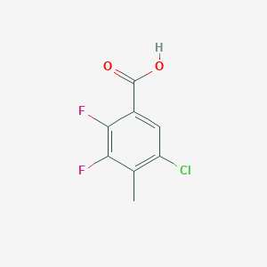 molecular formula C8H5ClF2O2 B1388171 5-Chloro-2,3-difluoro-4-methylbenzoic acid CAS No. 773869-46-8