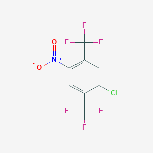 molecular formula C8H2ClF6NO2 B1388172 1-Chloro-4-nitro-2,5-bis(trifluoromethyl)benzene CAS No. 887268-05-5