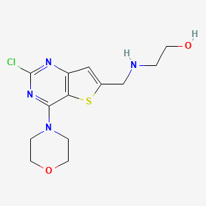 2-[(2-Chloro-4-morpholin-4-ylthieno[3,2-d]pyrimidin-6-yl)methylamino]ethanol