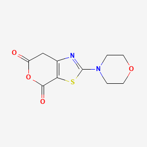 molecular formula C10H10N2O4S B13881766 2-morpholin-4-yl-7H-pyrano[4,3-d][1,3]thiazole-4,6-dione 