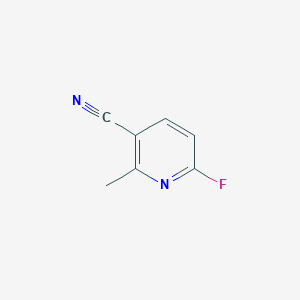 molecular formula C7H5FN2 B1388178 6-氟-2-甲基烟腈 CAS No. 375368-85-7
