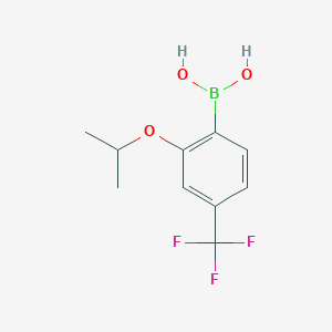 molecular formula C10H12BF3O3 B1388183 2-Isopropoxy-4-(trifluoromethyl)phenylboronic acid CAS No. 1072952-21-6
