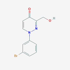 1-(3-Bromophenyl)-3-(hydroxymethyl)pyridazin-4-one