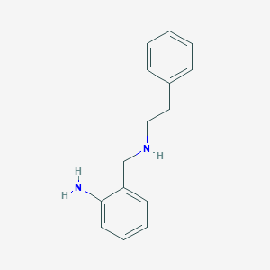 molecular formula C15H18N2 B13881850 2-[(2-Phenylethylamino)methyl]aniline 