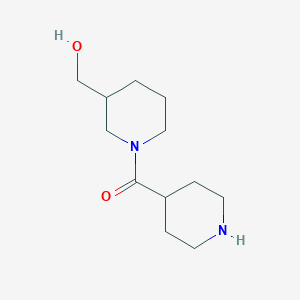 molecular formula C12H22N2O2 B13881852 [3-(Hydroxymethyl)piperidin-1-yl]-piperidin-4-ylmethanone 