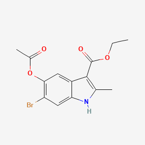 ethyl 5-acetyloxy-6-bromo-2-methyl-1H-indole-3-carboxylate