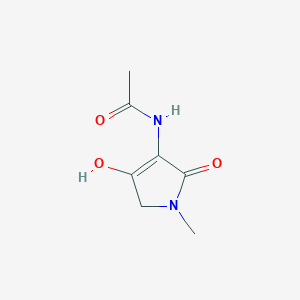 N-(3-hydroxy-1-methyl-5-oxo-2H-pyrrol-4-yl)acetamide