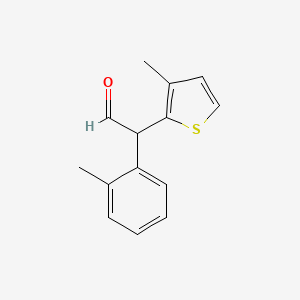 2-(2-Methylphenyl)-2-(3-methylthiophen-2-yl)acetaldehyde