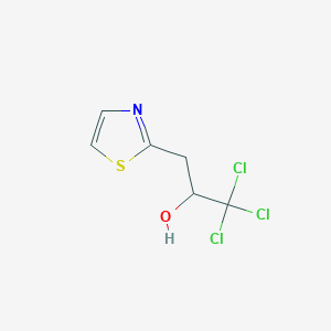 1,1,1-Trichloro-3-(1,3-thiazol-2-yl)propan-2-ol