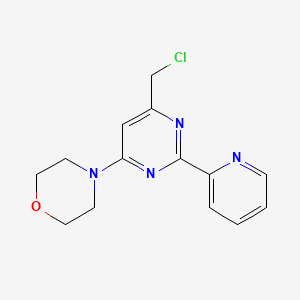 4-(Chloromethyl)-6-morpholin-4-yl-2-pyridin-2-yl-pyrimidine