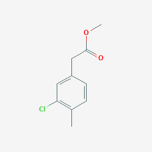 molecular formula C10H11ClO2 B13881962 Methyl 2-(3-chloro-4-methylphenyl)acetate 