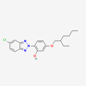 molecular formula C20H24ClN3O2 B13881967 2-(5-chloro-2H-benzotriazol-2-yl)-5-[(2-ethylhexyl)oxy]Phenol 