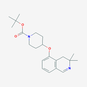 tert-butyl 4-[(3,3-dimethyl-4H-isoquinolin-5-yl)oxy]piperidine-1-carboxylate