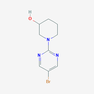 molecular formula C9H12BrN3O B1388201 1-(5-Bromopyrimidin-2-yl)-3-piperidinol CAS No. 914347-67-4