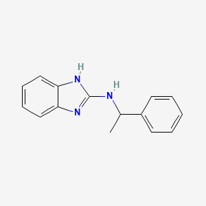 molecular formula C15H15N3 B13882014 N-(1-phenylethyl)-1H-benzimidazol-2-amine 