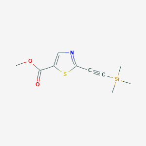 Methyl 2-(2-trimethylsilylethynyl)-1,3-thiazole-5-carboxylate