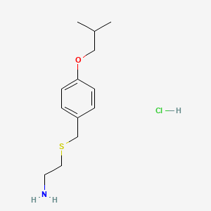 molecular formula C13H22ClNOS B1388202 2-[(4-Isobutoxybenzyl)sulfanyl]ethanamine hydrochloride CAS No. 22876-75-1