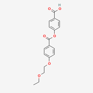 molecular formula C18H18O6 B13882026 4-[4-(2-Ethoxyethoxy)benzoyl]oxybenzoic acid 