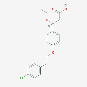 3-[4-[2-(4-Chlorophenyl)ethoxy]phenyl]-3-ethoxypropanoic acid