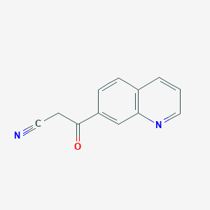 3-Oxo-3-quinolin-7-ylpropanenitrile