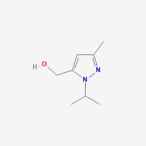 molecular formula C8H14N2O B13882055 [3-methyl-1-(propan-2-yl)-1H-pyrazol-5-yl]methanol 