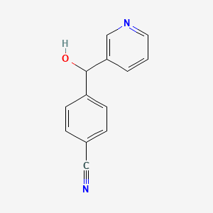 molecular formula C13H10N2O B13882060 4-[Hydroxy(pyridin-3-yl)methyl]benzonitrile 