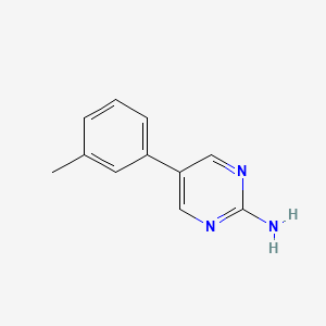 molecular formula C11H11N3 B1388209 5-(m-Tolyl)pyrimidin-2-amine CAS No. 914349-42-1