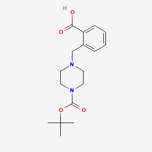 molecular formula C17H24N2O4 B1388210 1-Boc-4-(2-carboxybenzyl)piperazine CAS No. 914349-53-4
