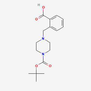 molecular formula C17H24N2O4 B1388210 1-Boc-4-(2-羧基苄基)哌嗪 CAS No. 914349-53-4