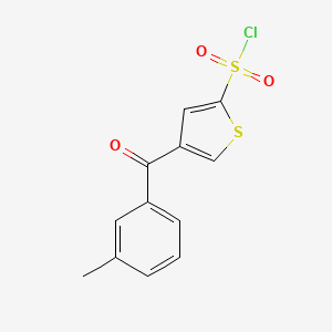 4-(3-Methylbenzoyl)thiophene-2-sulfonyl chloride