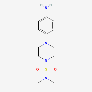 4-(4-aminophenyl)-N,N-dimethylpiperazine-1-sulfonamide