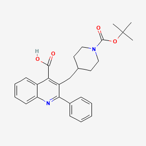 {1-[(1,1-Dimethylethoxy)carbonyl]piperidin-4-yl}methyl-2-phenylquinoline-4-carboxylic Acid