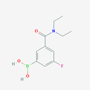 molecular formula C11H15BFNO3 B1388215 (3-(Diethylcarbamoyl)-5-fluorophenyl)boronic acid CAS No. 871332-64-8