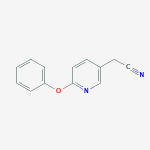 molecular formula C13H10N2O B13882183 2-(6-Phenoxypyridin-3-yl)acetonitrile 