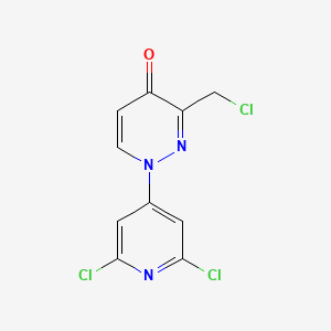 3-(Chloromethyl)-1-(2,6-dichloropyridin-4-yl)pyridazin-4-one