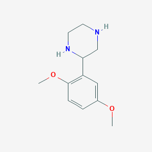 molecular formula C12H18N2O2 B1388222 2-(2,5-Dimethoxyphenyl)piperazine CAS No. 910444-68-7