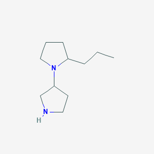 molecular formula C11H22N2 B13882223 2-Propyl-1-pyrrolidin-3-ylpyrrolidine 