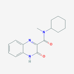 N-cyclohexyl-N-methyl-3-oxo-4H-quinoxaline-2-carboxamide